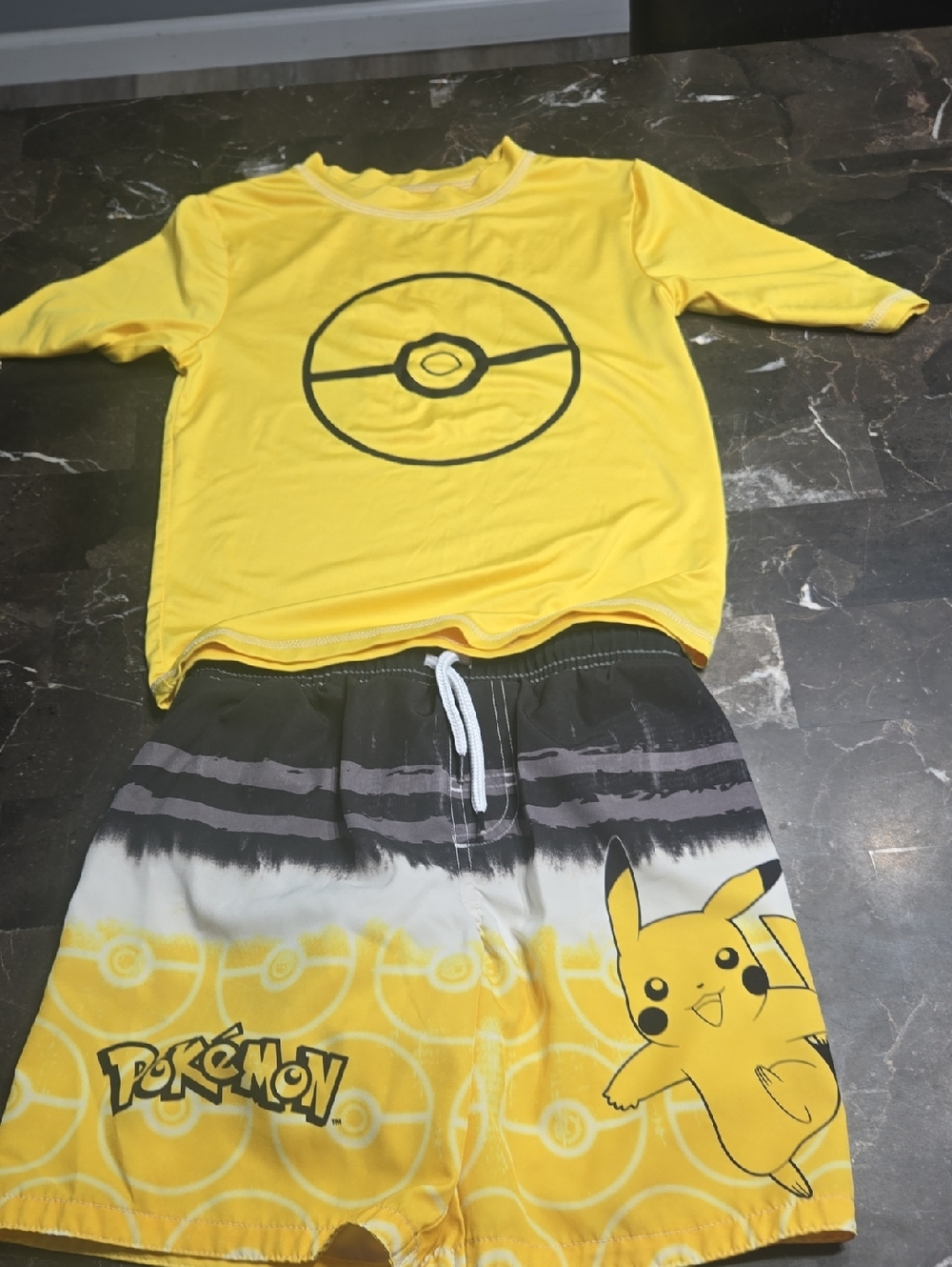 Pokemon Yellow Pikachu Kids Swim Set